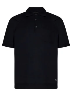 Midnight Blue Sea Island Cotton Polo Shirt