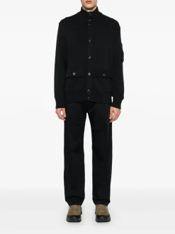 Midnight Blue Turtleneck Cardigan