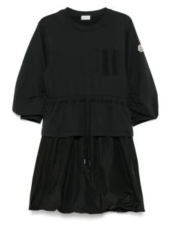 Mini abito in nero con gonna a palloncino