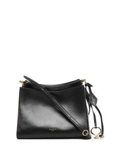 Mini borsa a clic in pelle