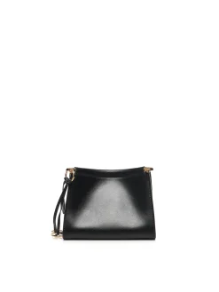 Mini borsa a clic in pelle