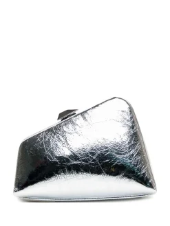 Mini Clutch In Pelle Di Vitello Laminato