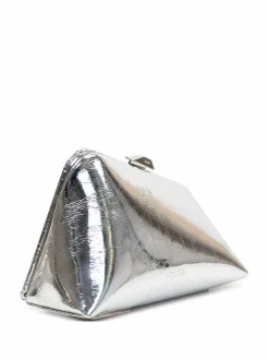 Mini Clutch In Pelle Di Vitello Laminato