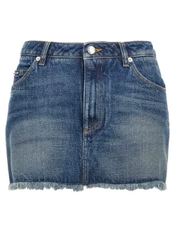 Mini gonna in denim