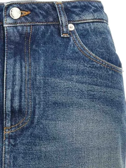 Mini gonna in denim