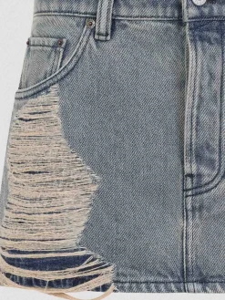 Mini gonna in denim