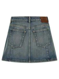 Mini gonna in denim