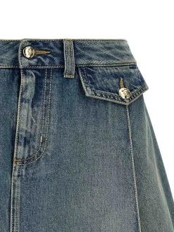 Mini gonna in denim