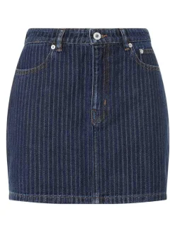 Mini gonna jacquard spogliata