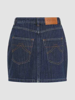 Mini gonna jacquard spogliata