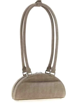 Mini in pelle scamosciata con spalline Charm
