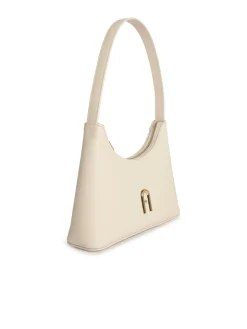 Mini mini in pelle di crema diamanta