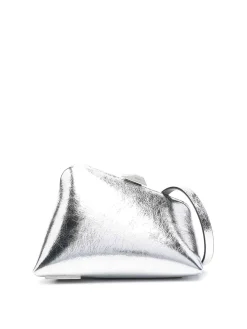 Mini pochette in pelle mezzanotte