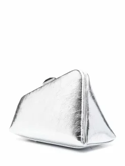 Mini pochette in pelle mezzanotte