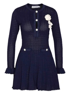 Mini Vestito blu a fiore