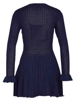 Mini Vestito blu a fiore