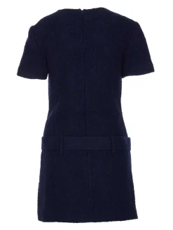 Mini Vestito blu boucle