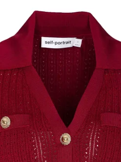 Mini Vestito da maglia bordeaux
