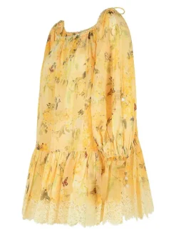 Mini Vestito di cotone giallo