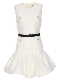Mini Vestito di taffeta bianco