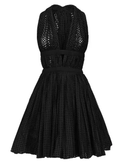 Mini Vestito poplin perforato
