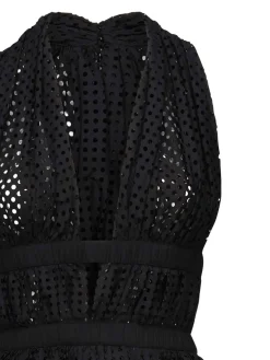 Mini Vestito poplin perforato