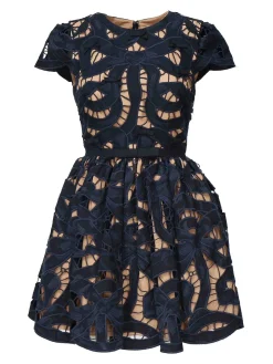Mini Vestito ricamato con arco