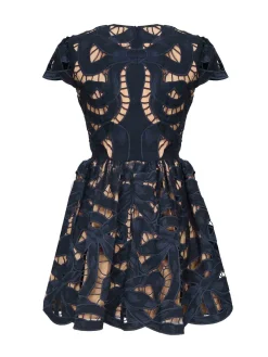 Mini Vestito ricamato con arco