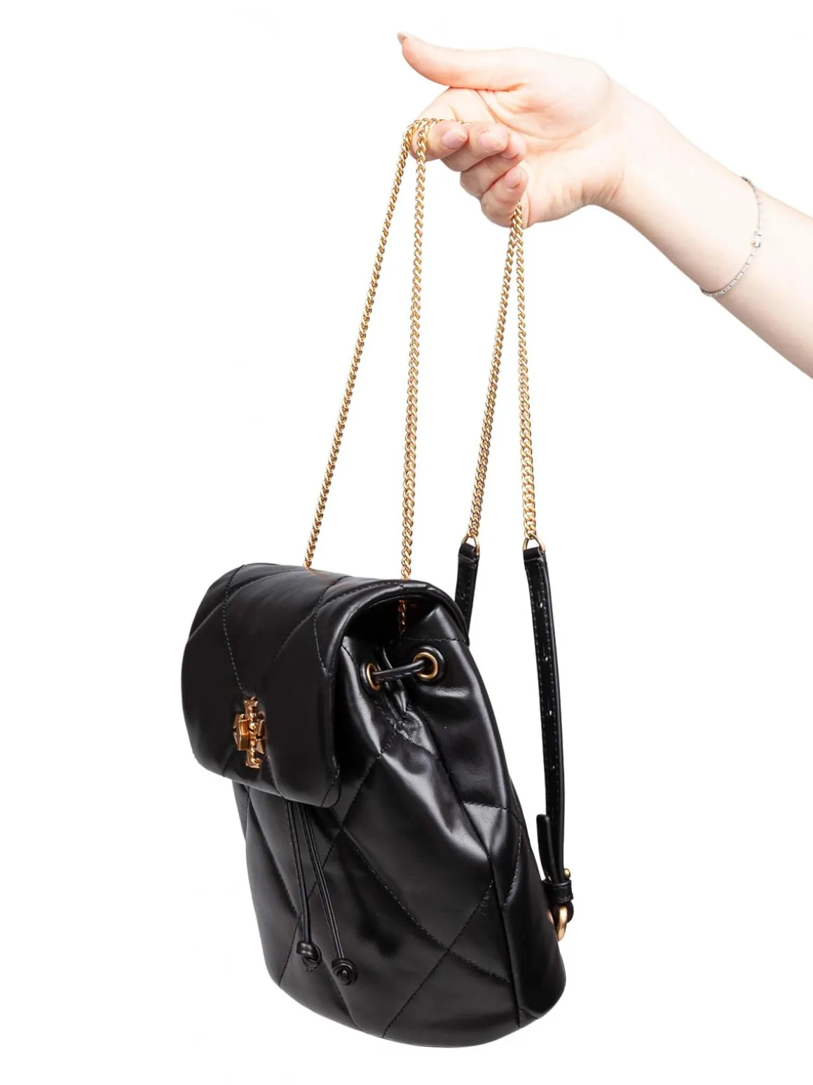 Mini Zaino Kira Diamond In Pelle Colore Nero