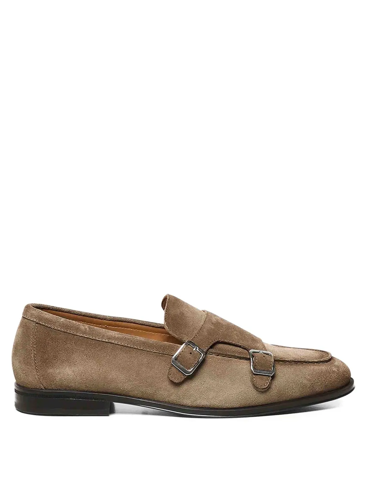 Mocassina in pelle a doppia fibbia