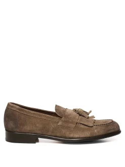 Mocassina in pelle scamosciata