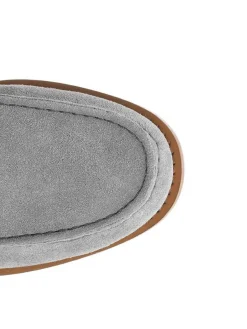 Mocassine in pelle scamosciata