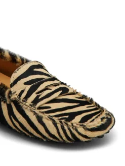 Mocassini Gommino con motivo Zebra