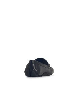 Mocassini in pelle blu