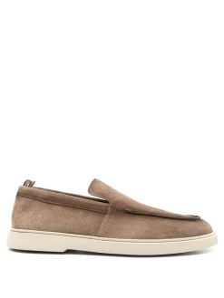 Mocassini in pelle di vitello beige