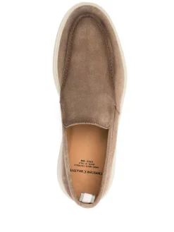 Mocassini in pelle di vitello beige