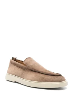 Mocassini in pelle di vitello beige