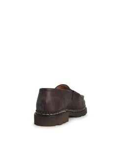 Mocassini in pelle marrone remi