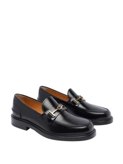 Mocassini in pelle nera