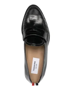 Mocassini penny in pelle