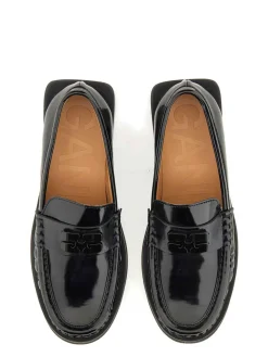 Mocassino con logo farfalla