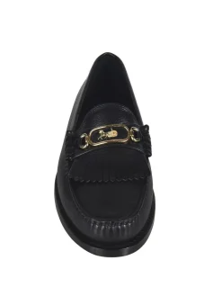 Mocassino Luco nero con frange