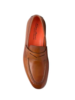 Mocassino Marrone In Pelle