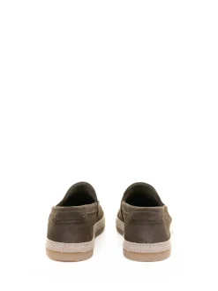 Mocassino Oliva Uomo In Suede