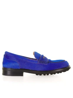 Mocassino Pony Blu