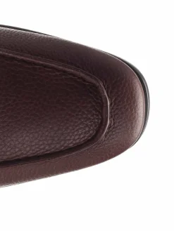 Moccasina in pelle martellato