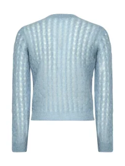 Mohair e lana miscela in maglia