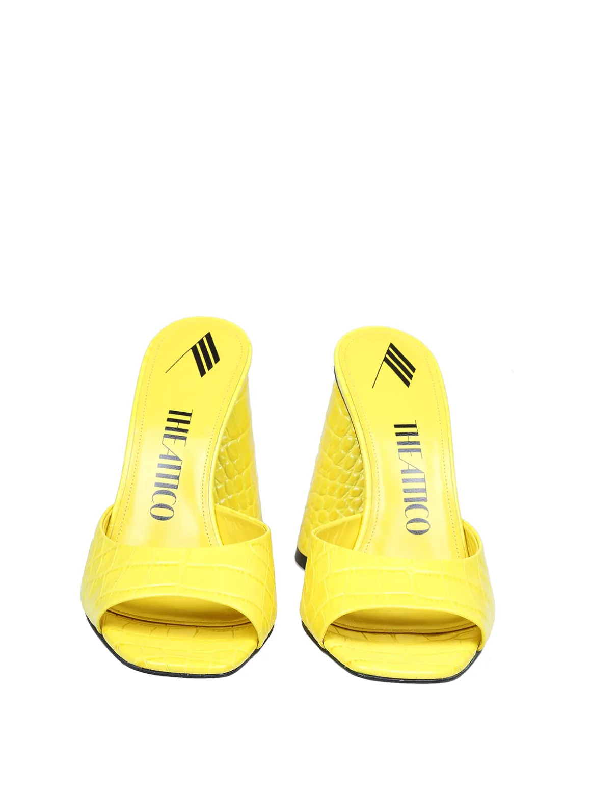 Mule luz in pelle colore giallo