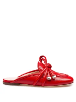 Mule Ribbon In Pelle