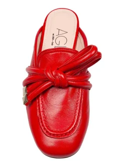 Mule Ribbon In Pelle